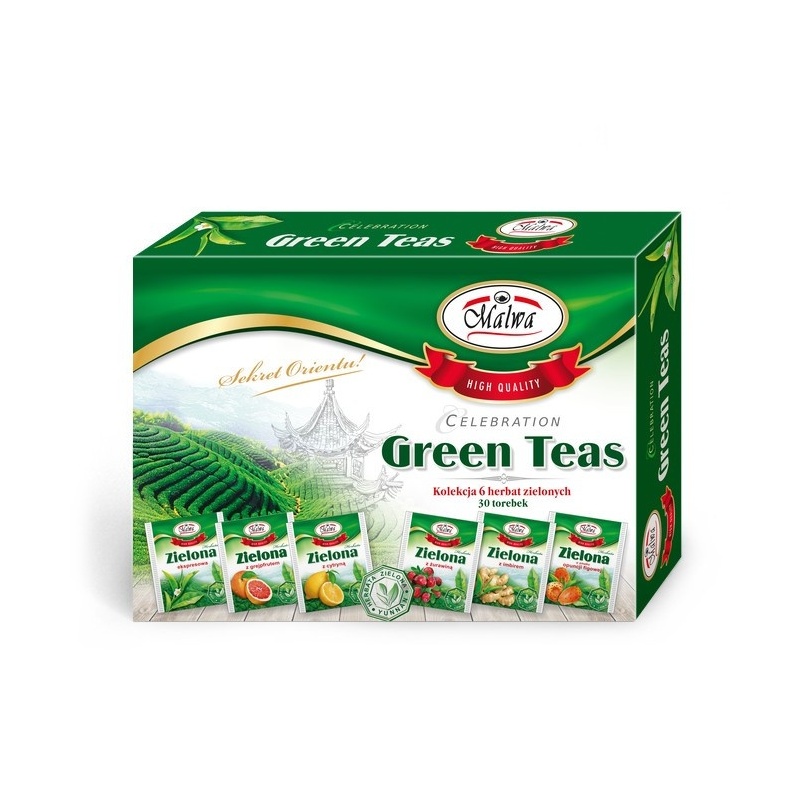 Zestaw herbat zielonych GREEN TEAS 30t