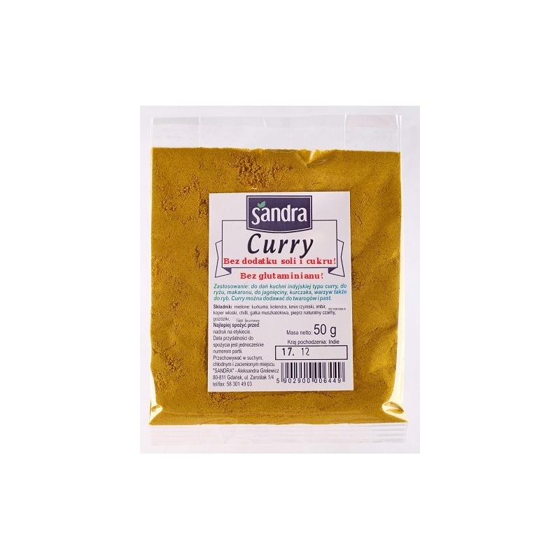 Curry Premium bez soli i cukru 50G